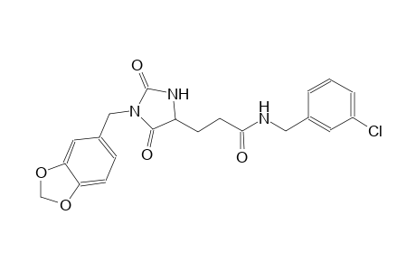 4-imidazolidinepropanamide, 1-(1,3-benzodioxol-5-ylmethyl)-N-[(3-chlorophenyl)methyl]-2,5-dioxo-, (4S)-