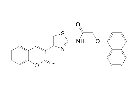 2-(1-naphthyloxy)-N-[4-(2-oxo-2H-chromen-3-yl)-1,3-thiazol-2-yl]acetamide