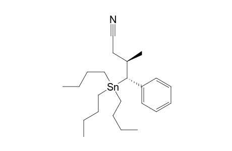 Benzenebutanenitrile, .beta.-methyl-.gamma.-(tributylstannyl)-, (R*,R*)-(.+-.)-