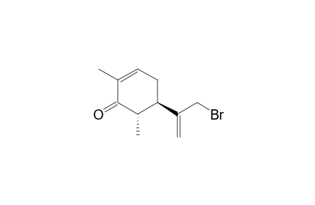 (5R,6S)-5-(3-bromoprop-1-en-2-yl)-2,6-dimethylcyclohex-2-en-1-one