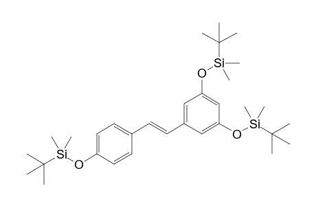 (E)-1-(3,5-Bis{[tert-butyl(dimethyl)silyl]oxy}phenyl)-2-(4-{[tert-butyl(dimethyl)silyl]oxy}phenyl)ethene