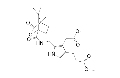 2-[N-(4,7,7-Trimethyl-2-oxa-3-oxobicyclo[2.2.1]heptylamido)methyl]-3-(methoxycarbonylmethyl)-4-(methoxycarbonylethyl)pyrrole