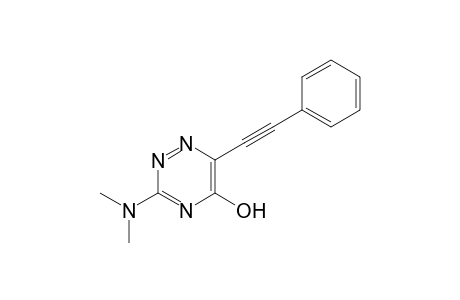 3-N,N-Dimethylamino-5-hydroxy-6-(phenylethynyl)-1,2,4-triazine