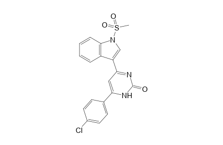 4-(N-Methylsulphonyl-1H-indol-3-yl)-6-(p-chlorophenyl)-pyrimidin-2(1H)-one