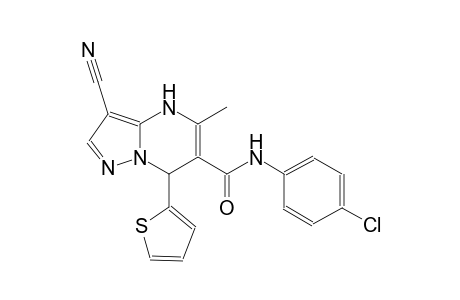 pyrazolo[1,5-a]pyrimidine-6-carboxamide, N-(4-chlorophenyl)-3-cyano-4,7-dihydro-5-methyl-7-(2-thienyl)-
