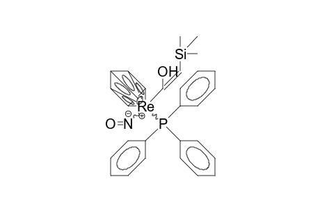 /.eta.-5/-Cyclopentadienyl-(trimethylsilyloxy-vinyl)-nitroso-triphenylphosphino rhenium