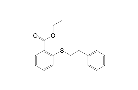 Ethyl 2-(2-phenylethylthio)benzoate