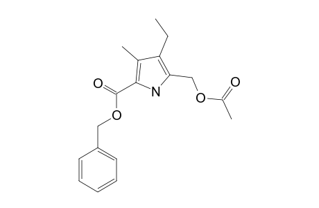 BENZYL-5-(ACETOXYMETHYL)-4-ETHYL-3-METHYLPYRROLE-2-CARBOXYLATE