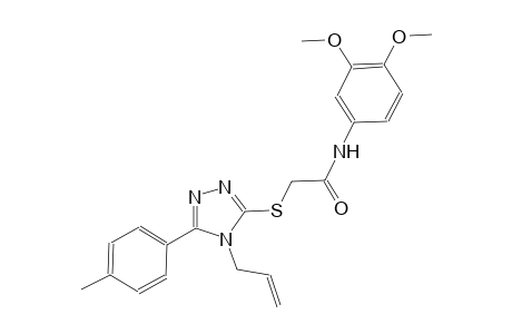 2-{[4-allyl-5-(4-methylphenyl)-4H-1,2,4-triazol-3-yl]sulfanyl}-N-(3,4-dimethoxyphenyl)acetamide