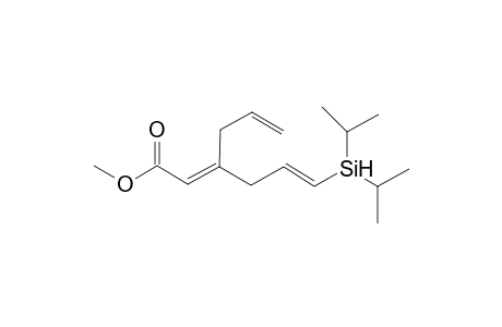(2E)-Methyl 3-allyl-6-(diisopropylsilyl)hexa-2,5-dienoate