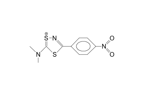 5-Dimethylamino-3-(4-nitro-phenyl)-1,4,2-dithiazolium cation