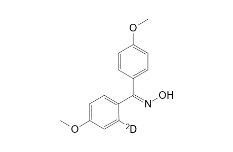 Bis-(4-methoxy-phenyl)-methanone oxime (monodeuterated)