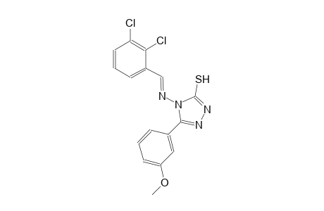 4-{[(E)-(2,3-dichlorophenyl)methylidene]amino}-5-(3-methoxyphenyl)-4H-1,2,4-triazole-3-thiol