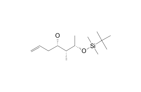 (4R,5S,6S)-6-(tert.-Butyl-dimethylsiloxy)-5-methyl-1-hepten-4-ol