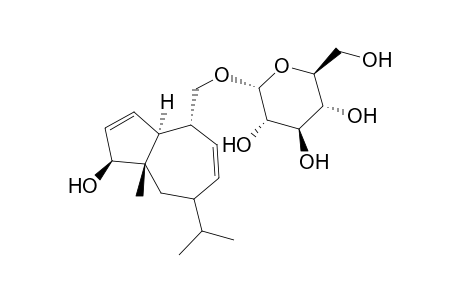 Guaia-1,7-dien-3-.beta.,13-diol-13-.alpha.-D-glucofuranoside