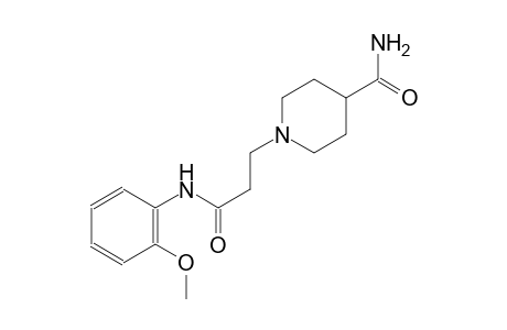 1-piperidinepropanamide, 4-(aminocarbonyl)-N-(2-methoxyphenyl)-
