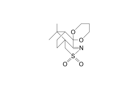 (3AS)-8,8-dimethyl-5,6-dihydro-3H,4H,7H-3a,6-methano-2,1-benzisothiazole-7-spiro-2'-1',3'-dioxane 2,2-dioxide