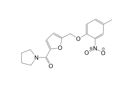 1-{5-[(4-methyl-2-nitrophenoxy)methyl]-2-furoyl}pyrrolidine