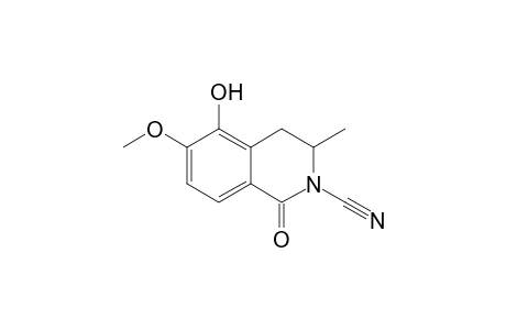 5-Hydroxy-3-methylcyano-6-methoxy-3,4-dihydroisoquinolin-1(2H)-one