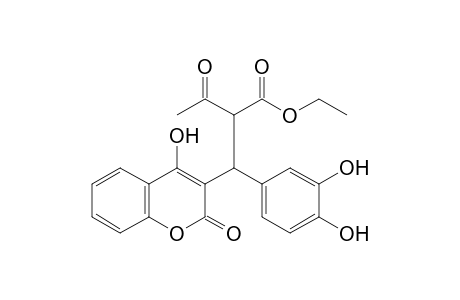 Ethyl 2-[(3,4-dihydroxyphenyl)(4-hydroxy-2-oxo-2Hchromen-3-yl)methyl]-3-oxobutanoate