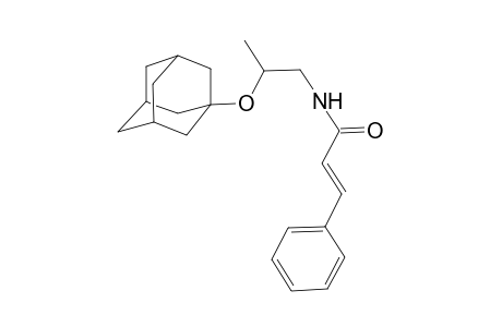 2-Propenamide, 3-phenyl-N-[2-(tricyclo[3.3.1.1(3,7)]dec-1-yloxy)propyl]-