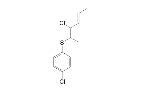 (E)-1-Chloro-4-[(2RS, 3sr)-2-chloro-1-methyl-3-pentenyl)-thio]-benzol