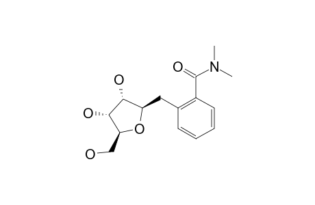 1-DEOXY-1-BETA-[2-(N,N-DIMETHYL-CARBAMOYL)-BENZYL]-D-RIBOFURANOSIDE