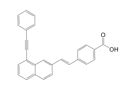 (E)-4-[(8-(Phenylethynyl)naphthalene-2-yl)ethenyl]benzoic acid