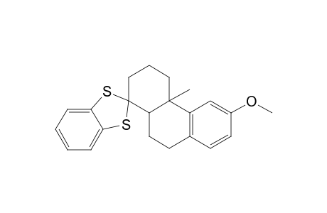 Spiro[1,3-benzodithiole-2,1'(2'H)-phenanthrene], 3',4',4'a,9',10',10'a-hexahydro-6'-methoxy-4'a-methyl-, trans-