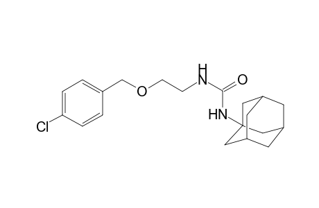Urea, N-[2-[(4-chlorophenyl)methoxy]ethyl]-N'-tricyclo[3.3.1.1(3,7)]dec-1-yl-