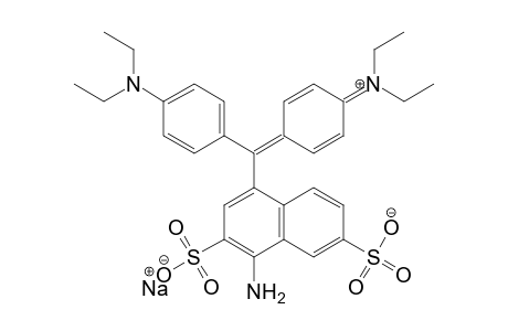 Sodium 1-amino-4-{[4-(diethylamino)phenyl][4-(diethyliminio)-2,5-cyclohexadien-1-ylidene]methyl}-2,7-naphthalenedisulfonate