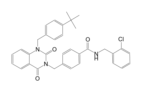 4-[(1-(4-tert-butylbenzyl)-2,4-dioxo-1,4-dihydro-3(2H)-quinazolinyl)methyl]-N-(2-chlorobenzyl)benzamide