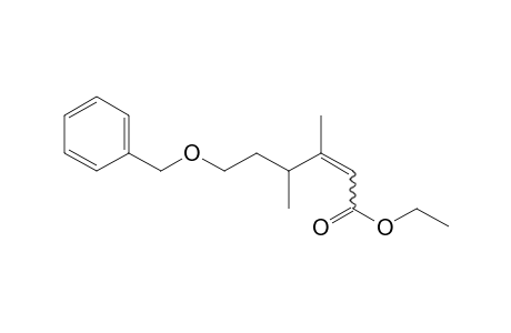 Ethyl (Z)-6-Benzyloxy-3,4-dimethyl-2-hexanoate