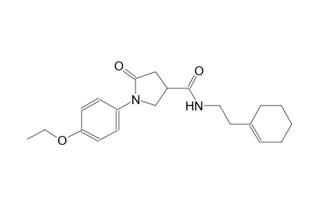 3-pyrrolidinecarboxamide, N-[2-(1-cyclohexen-1-yl)ethyl]-1-(4-ethoxyphenyl)-5-oxo-