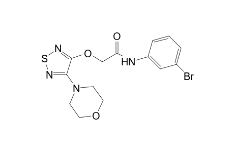 N-(3-bromophenyl)-2-[(4-morpholin-4-yl-1,2,5-thiadiazol-3-yl)oxy]ethanamide