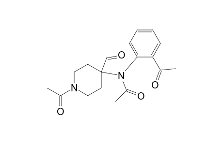 N-(1-Acetyl-4-formylpiperidin-4-yl)-N-(2-acetylphenyl)acetamide