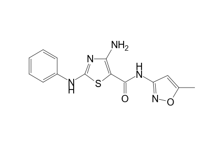 5-Thiazolecarboxamide, 4-amino-N-(5-methyl-3-isoxazolyl)-2-(phenylamino)-