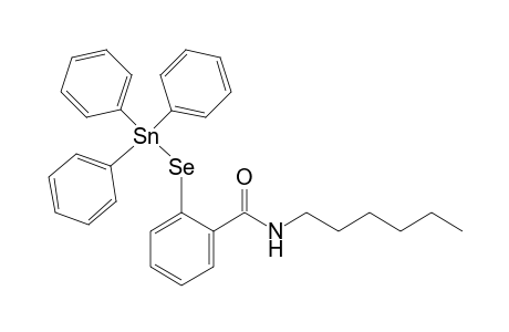 N-Hexyl-2-[(triphenylstannyl)seleno]benzamide