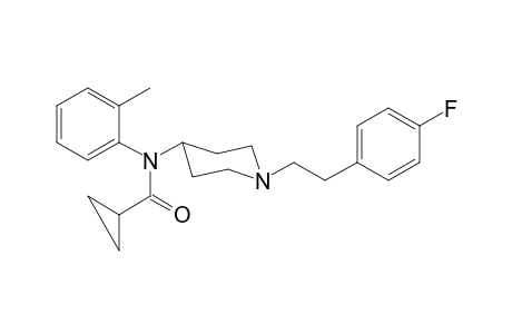 N-(1-[2-(4-Fluorophenyl)ethyl]piperidin-4-yl)-N-(2-methylphenyl)cyclopropanecarboxamide