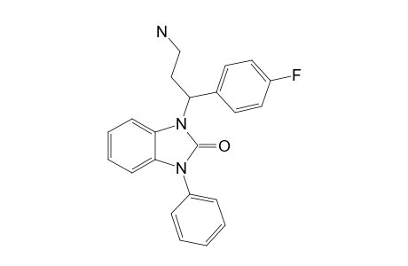 1-(3-AMINO-1-(4-FLUOROPHENYL)-PROPYL)-3-PHENYL-1,3-DIHYDRO-2H-BENZIMIDAZOL-2-ONE