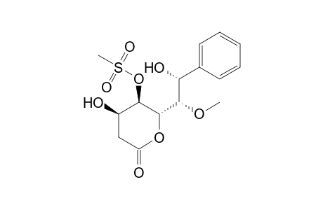 (2S,3R,4R)-4-Hydroxy-2-[(1S,2R)-2-hydroxy-1-methoxy-2-phenylethyl]-6-oxotetrahydro-2H-pyran-3-yl Methanesulfonate