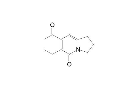 7-Acetyl-2,3-dihydro-6-ethyl-5(1H)-indolizinone