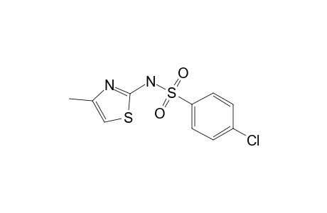 4-Chloro-N-(4-methyl-1,3-thiazol-2-yl)benzenesulfonamide