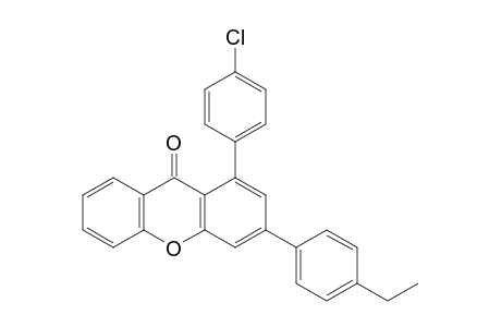 1-(4-Chlorophenyl)-3-(4-ethylphenyl)-9H-xanthen-9-one