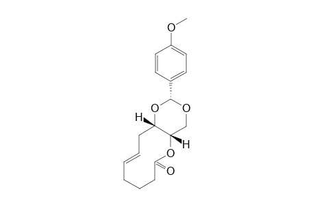 (E)-(+/-)-(2R,4aS,12aS)-2-(4-Methoxyphenyl)-4a,7,8,9,12,12a-hexahydrooxecino[10,9-e]-1,3-dioxin-6-one