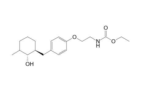 Ethyl ( N-{2-[4'-(t-2"-hydroxy-3"-methylcyclohex-r-1"-ylmethyl)phenoxy]ethyl]carbamate