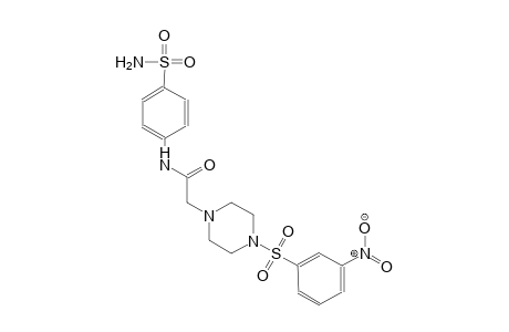 1-piperazineacetamide, N-[4-(aminosulfonyl)phenyl]-4-[(3-nitrophenyl)sulfonyl]-