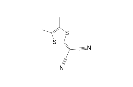 Propanedinitrile, 2-(4,5-dimethyl-1,3-dithiol-2-ylidene)-