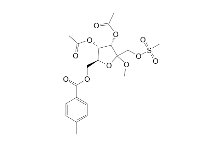 1-O-METHANESULFONYL-2-O-METHYL-3,4-O-ACETYL-6-O-(4-TOLUOYL)-D-PSICOFURANOSE