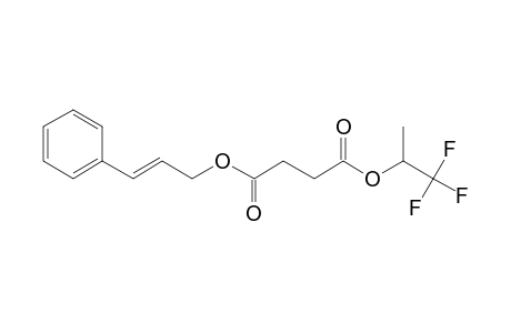 Succinic acid, 1,1,1-trifluoroprop-2-yl 3-phenylprop-2-en-1-yl ester